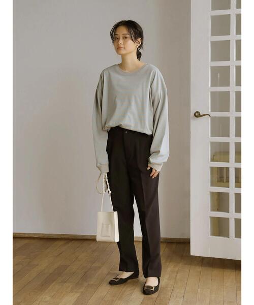 AMERICAN HOLIC（アメリカンホリック）の「インタックショルダーカットプルオーバー（Tシャツ/カットソー・レディース・チャコールグレー/グレー系その他4/ブラック系その他4/オフホワイト・M/L）」の17枚目の写真