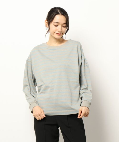 AMERICAN HOLIC（アメリカンホリック）の「インタックショルダーカットプルオーバー（Tシャツ/カットソー・レディース・チャコールグレー/グレー系その他4/ブラック系その他4/オフホワイト・M/L）」の7枚目の写真