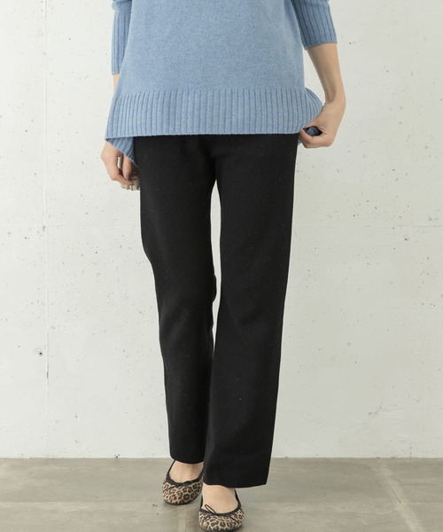 URBAN RESEARCH Sonny Label（アーバンリサーチサニーレーベル）の「UVカット/マシンウォッシャブル ニットパンツ（その他パンツ・レディース・オフホワイト/チャコールグレー/ブラック・FREE）」の6枚目の写真