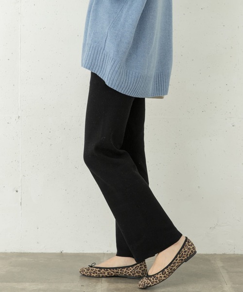 URBAN RESEARCH Sonny Label（アーバンリサーチサニーレーベル）の「UVカット/マシンウォッシャブル ニットパンツ（その他パンツ・レディース・オフホワイト/チャコールグレー/ブラック・FREE）」の5枚目の写真