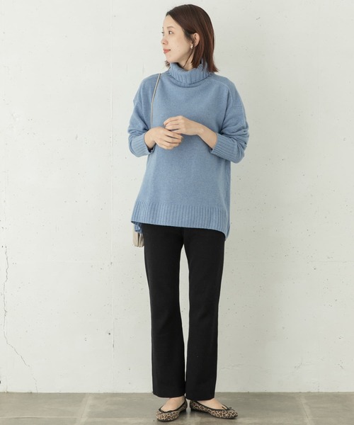 URBAN RESEARCH Sonny Label（アーバンリサーチサニーレーベル）の「UVカット/マシンウォッシャブル ニットパンツ（その他パンツ・レディース・オフホワイト/チャコールグレー/ブラック・FREE）」の7枚目の写真