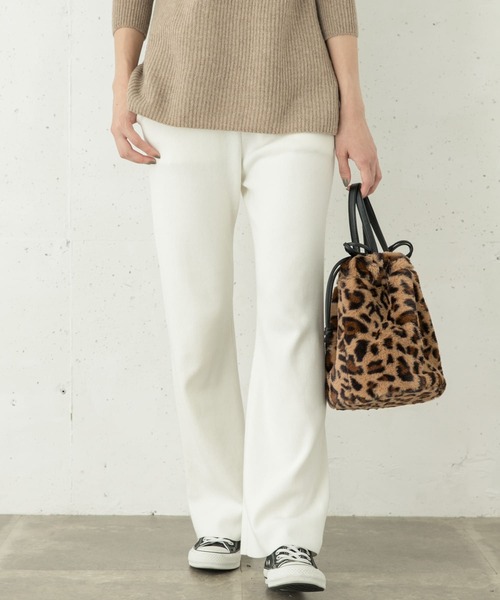 URBAN RESEARCH Sonny Label（アーバンリサーチサニーレーベル）の「UVカット/マシンウォッシャブル ニットパンツ（その他パンツ・レディース・オフホワイト/チャコールグレー/ブラック・FREE）」の13枚目の写真