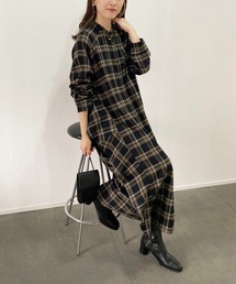 CAPRICIEUX LE'MAGE | チェックバックラッフルワンピース(ワンピース)