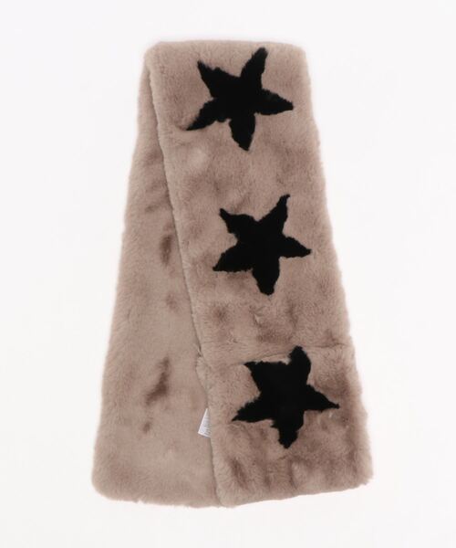 Scrap Book（スクラップブック）の「【Scrap Book】スターエコファーマフラー（マフラー・レディース・グレー/グレー系その他/ベージュ・FREE）」の9枚目の写真