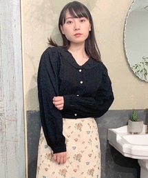 Hamble by Par Avion | レース衿ショートブラウス(シャツ/ブラウス)