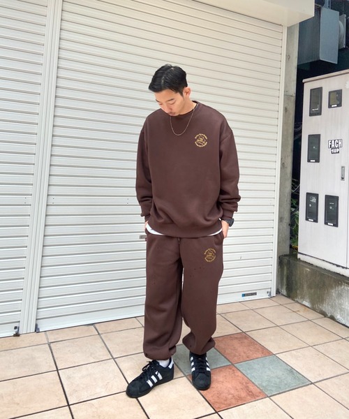 WHO'S WHO gallery（フーズフーギャラリー）の「【KOOKY'N/クーキー】BRONX裏起毛スウェットクルー（スウェット・メンズ・アッシュグレー/グリーン/グレー/ブラウン/ネイビー/ブラック・FREE）」の21枚目の写真