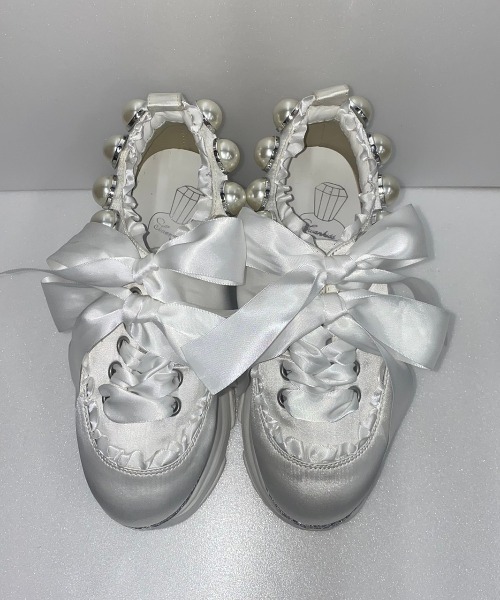 Swankiss（スワンキス）の「EV miss ballerina shoes（スニーカー・レディース・ホワイト/ブラック/ピンク・MEDIUM/LARGE）」の14枚目の写真