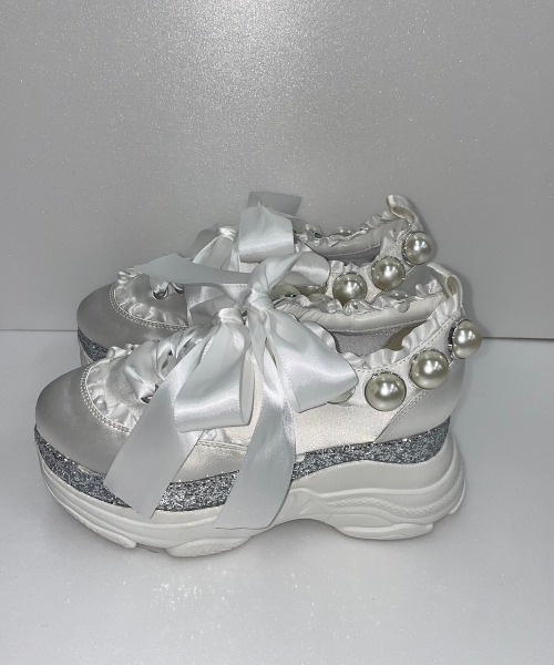 Swankiss（スワンキス）の「EV miss ballerina shoes（スニーカー・レディース・ホワイト/ブラック/ピンク・MEDIUM/LARGE）」の10枚目の写真