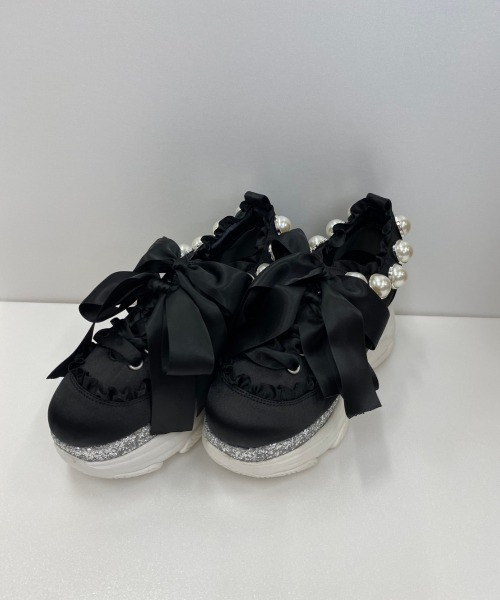 Swankiss（スワンキス）の「EV miss ballerina shoes（スニーカー・レディース・ホワイト/ブラック/ピンク・MEDIUM/LARGE）」の12枚目の写真