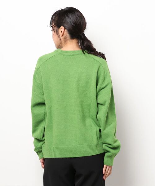 coca（coca）（コカ）の「もちニット　ラグランスリーブカラーニットトップス（ニット/セーター・レディース・ブラック/ブラウン/グリーン・M/L）」の5枚目の写真