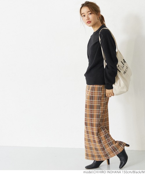 coca（coca）（コカ）の「もちニット　ラグランスリーブカラーニットトップス（ニット/セーター・レディース・ブラック/ブラウン/グリーン・M/L）」の17枚目の写真