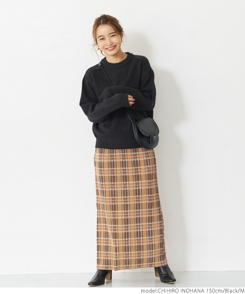 coca（coca）（コカ）の「もちニット　ラグランスリーブカラーニットトップス（ニット/セーター・レディース・ブラック/ブラウン/グリーン・M/L）」の19枚目の写真