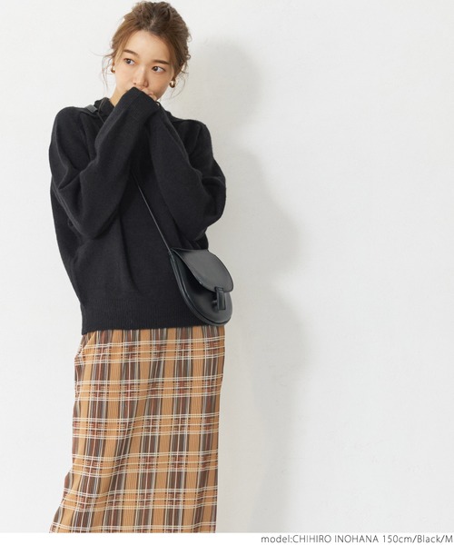 coca（coca）（コカ）の「もちニット　ラグランスリーブカラーニットトップス（ニット/セーター・レディース・ブラック/ブラウン/グリーン・M/L）」の20枚目の写真