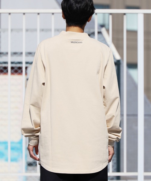 VALENCIANO BY KELME/バレンシアーノバイケレメ ロンT 袖リブ ブランドロゴ モックネック ワンポイント（Tシャツ/カットソー）｜ROOPTOKYO（ループトウキョウ）