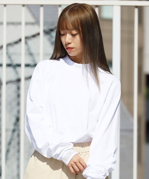 VALENCIANO BY KELME/バレンシアーノバイケレメ ロンT 袖リブ ブランドロゴ モックネック ワンポイント（Tシャツ/カットソー）｜ROOPTOKYO（ループトウキョウ）