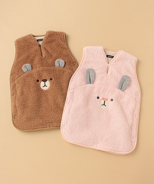 kladskap(クレードスコープ)の「アニマルボアスリーパー【もこもこ】(ルームウェア/パジャマ・キッズ・ブラウン/ピンク・FREE)」の12枚目の写真