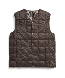【TAION】タイオン V NECK BUTTON DOWN VEST TAION-001
