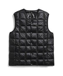 【TAION】タイオン V NECK BUTTON DOWN VEST TAION-001