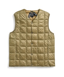 【TAION】タイオン V NECK BUTTON DOWN VEST TAION-001