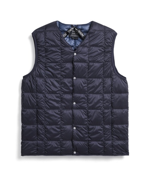 TAION(タイオン)の「【TAION】タイオン V NECK BUTTON DOWN VEST TAION-001(ダウンベスト・メンズ・ブラック系その他/ネイビー/パープル系その他/サンドベージュ/グリーン系その他/オリーブ/ダークブラウン/オフホワイト/チャコールグレー/ベージュ/レッド系その他/ダークグレー/ベージュ系その他/ブラック/ミント/ブルー系その他/ネイビー系/カーキ/グレー・LARGE/X-LARGE/MEDIUM/SMALL)」の15枚目の写真