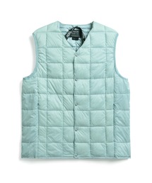 【TAION】タイオン V NECK BUTTON DOWN VEST TAION-001