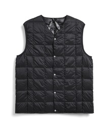 【TAION】タイオン V NECK BUTTON DOWN VEST TAION-001