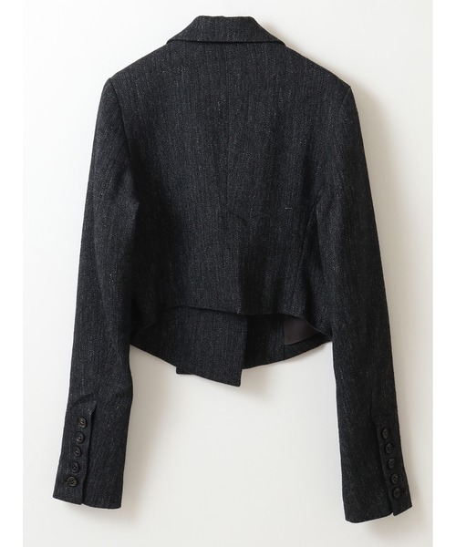 Le Jardin Ouvert(ルジャルダン)の「Herringbone Short Jacket(ブルゾン・レディース・グレー/ベージュ・36)」の11枚目の写真