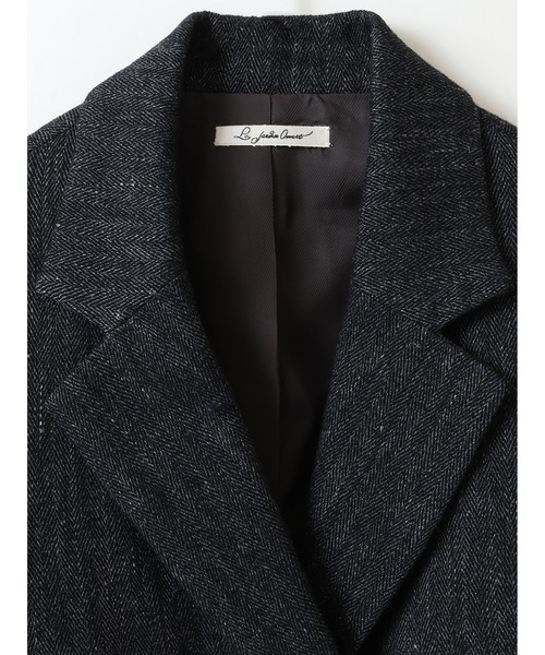 Le Jardin Ouvert(ルジャルダン)の「Herringbone Short Jacket(ブルゾン・レディース・グレー/ベージュ・36)」の9枚目の写真