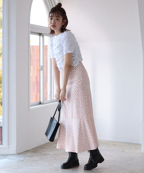 BeAMS DOT（ビームスドット）の「【WEB限定】BeAMS DOT / フラワー マーメイドフレアスカート（スカート・レディース・ホワイト系その他5/ブルー系その他3・FREE）」の10枚目の写真