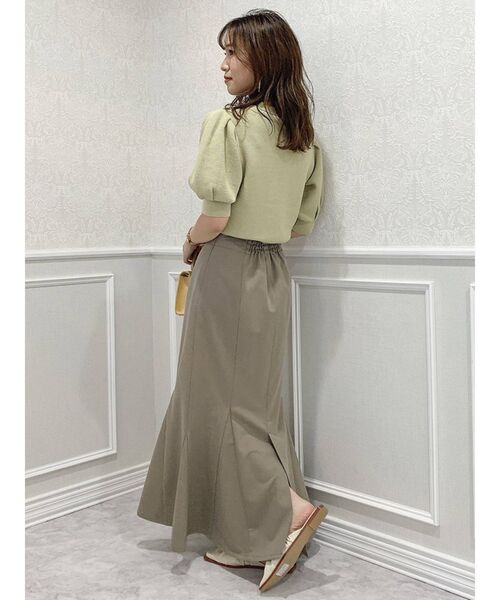 ハイウエストマーメイドラインスカート