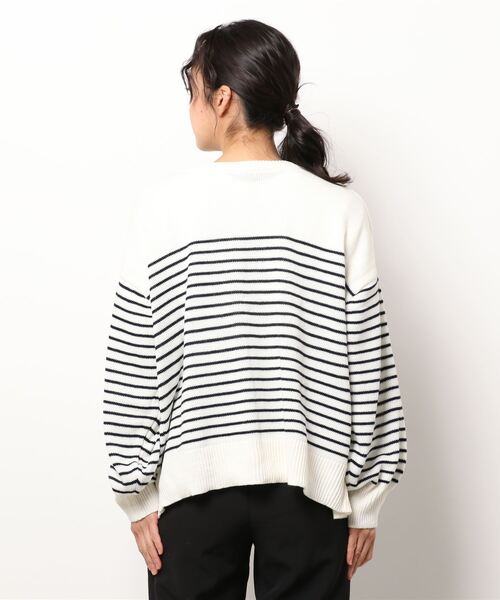 Lugnoncure（ルノンキュール）の「2WAYニットカーディガン（カーディガン/ボレロ・レディース・ベージュ/チャコール/オフホワイト・ﾌﾘ-）」の5枚目の写真