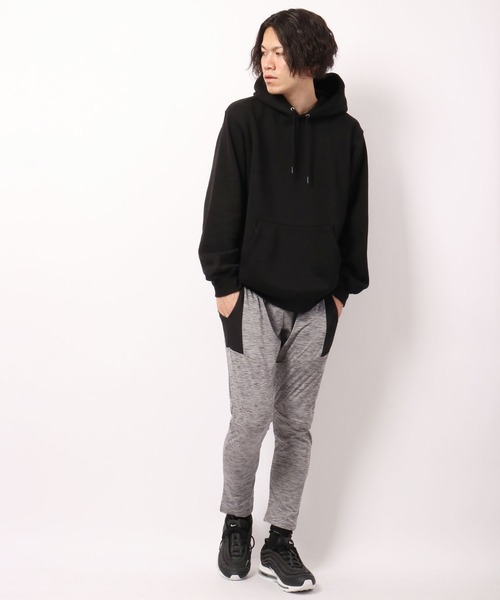 LONSDALE（ロンズデール）の「LONSDALE 軽量 ストレッチ ドライ ポリ杢ニット 切替 トラックパンツ（その他パンツ・メンズ・チャコール/グレー/ネイビー・M/L/LL）」の7枚目の写真