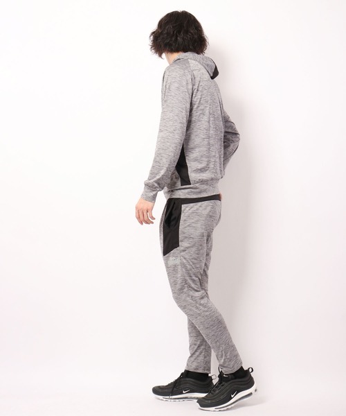 LONSDALE（ロンズデール）の「LONSDALE 軽量 ストレッチ ドライ ポリ杢ニット 切替 トラックパンツ（その他パンツ・メンズ・チャコール/グレー/ネイビー・M/L/LL）」の11枚目の写真