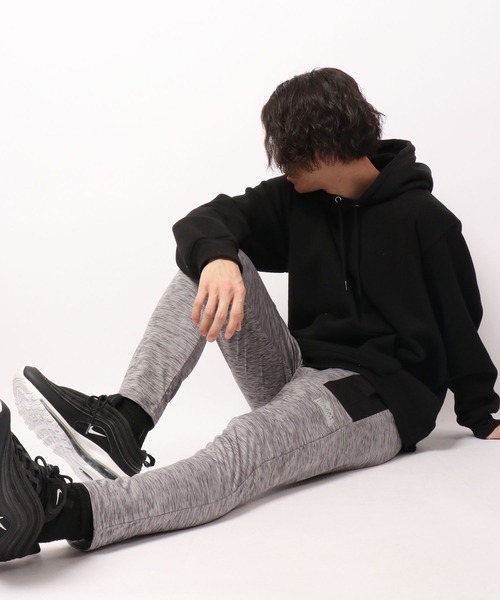 LONSDALE（ロンズデール）の「LONSDALE 軽量 ストレッチ ドライ ポリ杢ニット 切替 トラックパンツ（その他パンツ・メンズ・チャコール/グレー/ネイビー・M/L/LL）」の9枚目の写真