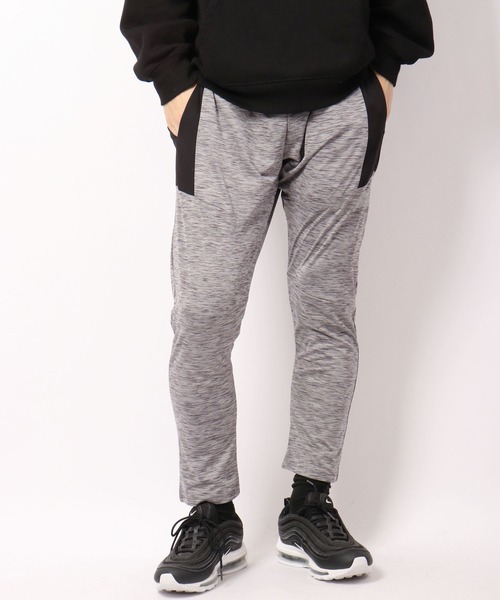 LONSDALE（ロンズデール）の「LONSDALE 軽量 ストレッチ ドライ ポリ杢ニット 切替 トラックパンツ（その他パンツ・メンズ・チャコール/グレー/ネイビー・M/L/LL）」の5枚目の写真