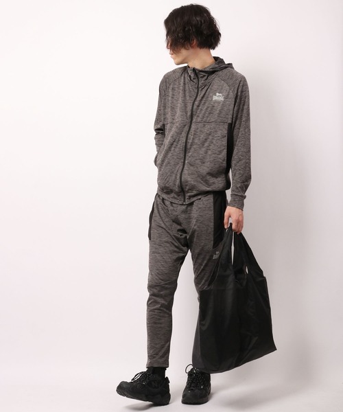 LONSDALE（ロンズデール）の「LONSDALE 軽量 ストレッチ ドライ ポリ杢ニット 切替 トラックパンツ（その他パンツ・メンズ・チャコール/グレー/ネイビー・M/L/LL）」の21枚目の写真