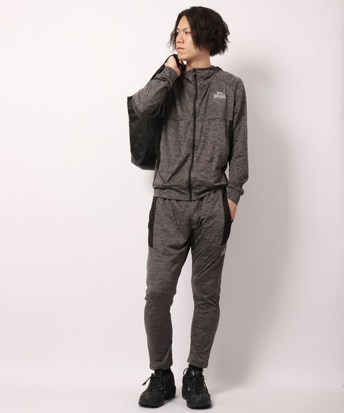 LONSDALE（ロンズデール）の「LONSDALE 軽量 ストレッチ ドライ ポリ杢ニット 切替 トラックパンツ（その他パンツ・メンズ・チャコール/グレー/ネイビー・M/L/LL）」の20枚目の写真