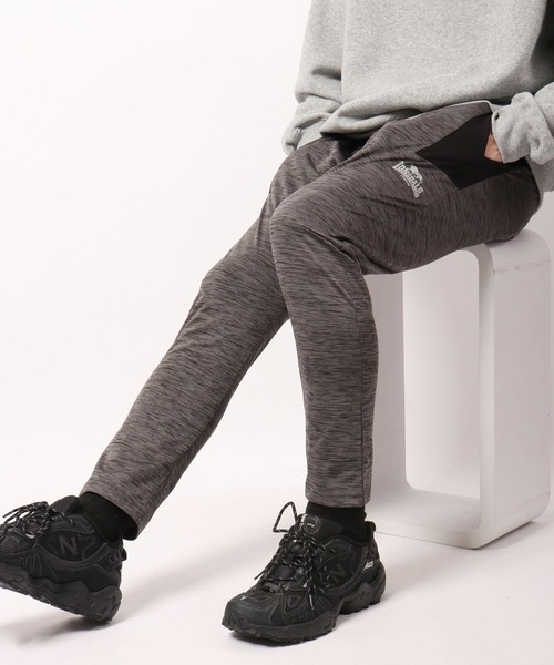 LONSDALE（ロンズデール）の「LONSDALE 軽量 ストレッチ ドライ ポリ杢ニット 切替 トラックパンツ（その他パンツ・メンズ・チャコール/グレー/ネイビー・M/L/LL）」の13枚目の写真