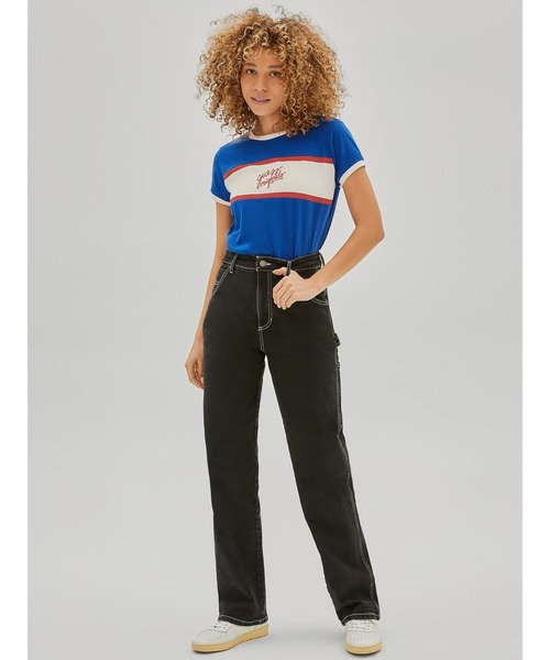 Guess（ゲス）の「GUESS Originals Ringer Baby Tee（Tシャツ/カットソー・レディース・ホワイト/ブルー・SMALL/MEDIUM/X-SMALL）」の8枚目の写真