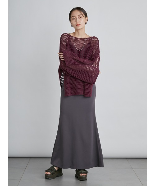 【emmiatelier】メッシュニットプルオーバー