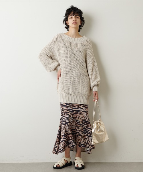 Whim Gazette(ウィムガゼット)の「TORA プリントスカート(スカート・レディース・ベージュ・36/38)」の18枚目の写真