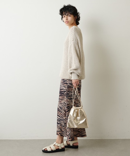 Whim Gazette(ウィムガゼット)の「TORA プリントスカート(スカート・レディース・ベージュ・36/38)」の14枚目の写真