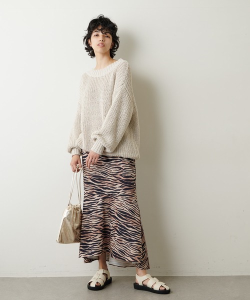 Whim Gazette(ウィムガゼット)の「TORA プリントスカート(スカート・レディース・ベージュ・36/38)」の15枚目の写真
