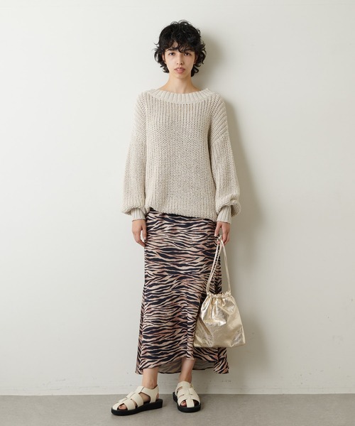 Whim Gazette(ウィムガゼット)の「TORA プリントスカート(スカート・レディース・ベージュ・36/38)」の16枚目の写真
