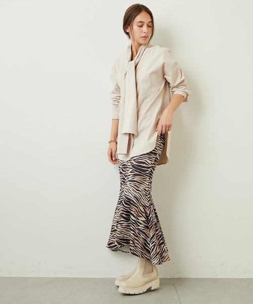 Whim Gazette(ウィムガゼット)の「TORA プリントスカート(スカート・レディース・ベージュ・36/38)」の20枚目の写真