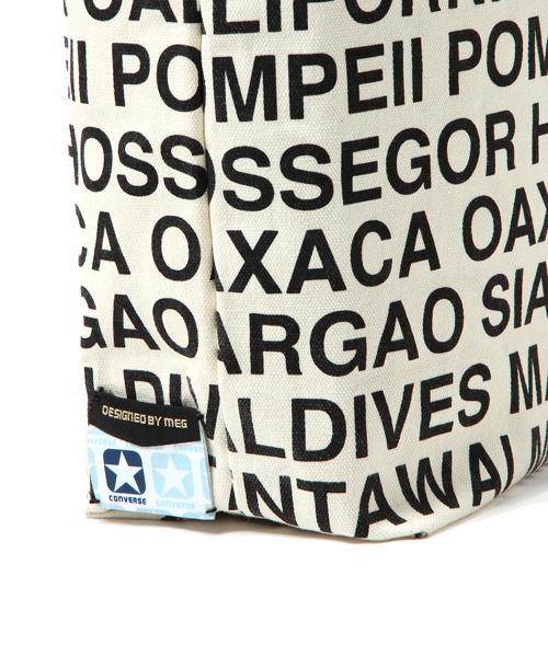 CONVERSE（コンバース）の「CONVERSE DESIGNED BY MEG / トートバッグ（トートバッグ・レディース・ブラック/クリーム・ONE SIZE）」の7枚目の写真