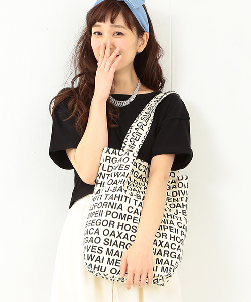 CONVERSE（コンバース）の「CONVERSE DESIGNED BY MEG / トートバッグ（トートバッグ・レディース・ブラック/クリーム・ONE SIZE）」の18枚目の写真