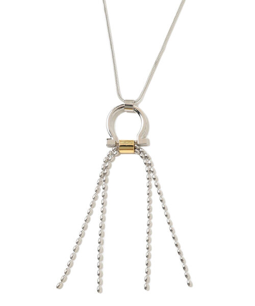 Ray BEAMS（レイビームス）の「RBS / リング × チェーン コンビ ネックレス（ネックレス・レディース・シルバー・ONE SIZE）」の8枚目の写真