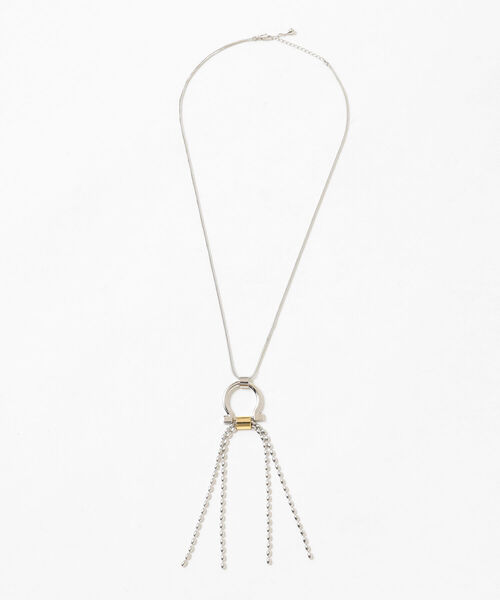 Ray BEAMS（レイビームス）の「RBS / リング × チェーン コンビ ネックレス（ネックレス・レディース・シルバー・ONE SIZE）」の9枚目の写真