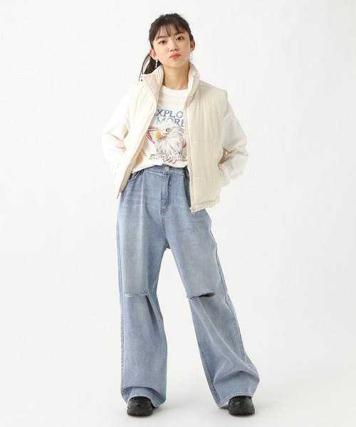 repipi armario（レピピ アルマリオ）の「ショートタケナカワタベスト（その他アウター・キッズ・ホワイト/ブラック系その他・MEDIUM/LARGE）」の5枚目の写真